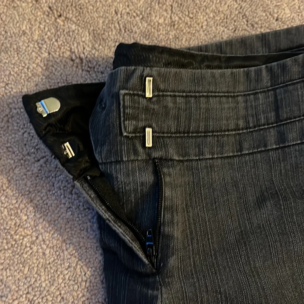 Gray flare leg dress jeans studio Y - Picture 2 of 7